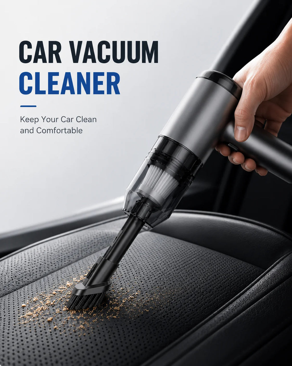 Wireless Handheld Car Vacuum Cleaner 80W Portable Rechargeable Dust Cleaner for Car Home and Office