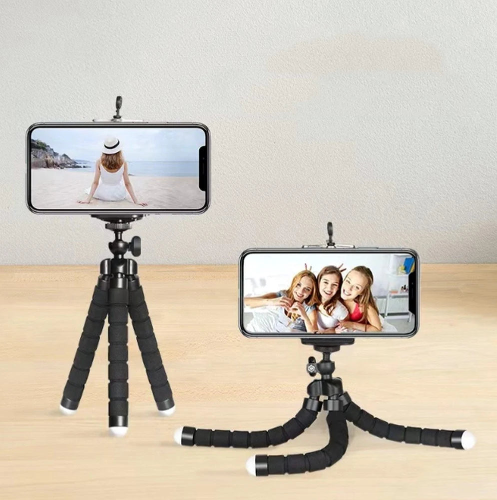 Mini Flexible Sponge Octopus Mobile Phone Holder Desktop Selfie Stick Tripod Stand for Smartphone Party Gifts Party Gifts