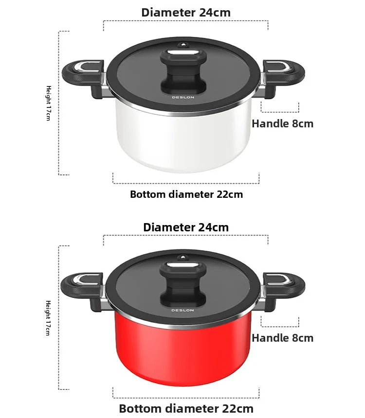 Eco-friendly and Energy-saving, Saves 20-40% Time, Ceramic Coating, Glass Lid, Large-capacity Dishwasher, Micro Pressure Cooker