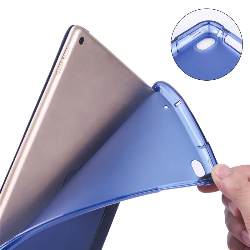 For iPad 9th 10th Generation Case With Pen Holder Trifold Smart Cover For iPad 10 2 10.2 9.7 iPad 9 10 8 7 6 5th Gen Air 11 4 5