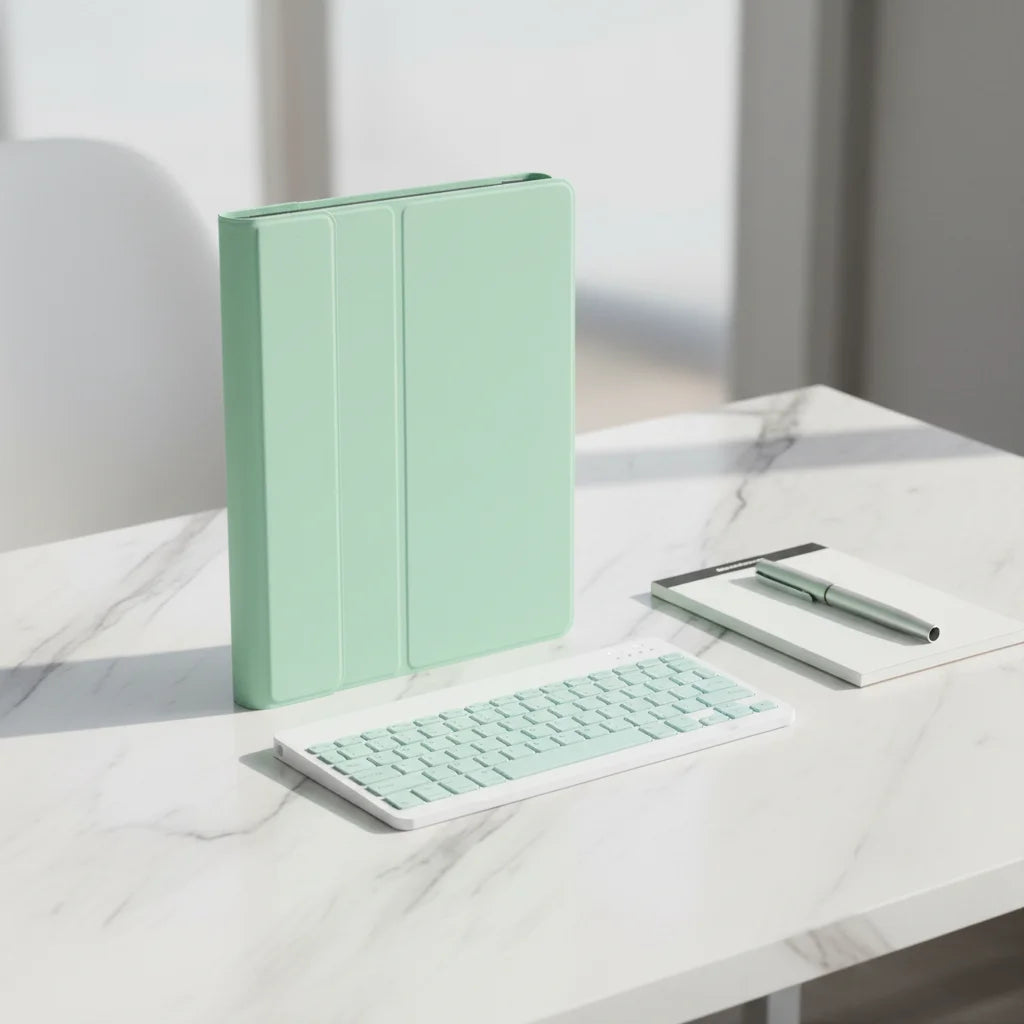 Shockproof Tablet Leather Case with Wireless Keyboard Touchpad Pen Slot Tablet Cover for iPad Pro 11" 2022/2021/2020/ Air13 2025