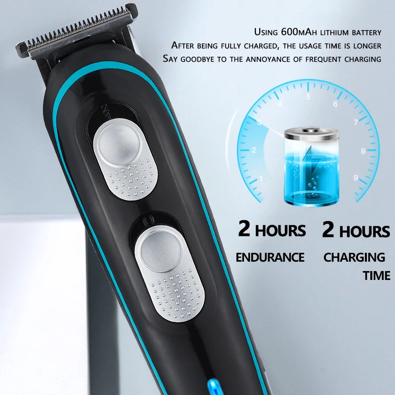 VOAUN Professional Cordless Hair for Clipper Trimmer High Quality Rechargeable Lithium Battery Adjustable for Household Use