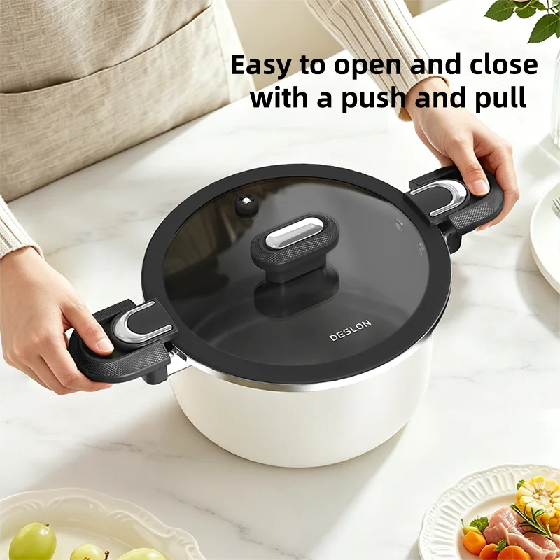 Eco-friendly and Energy-saving, Saves 20-40% Time, Ceramic Coating, Glass Lid, Large-capacity Dishwasher, Micro Pressure Cooker