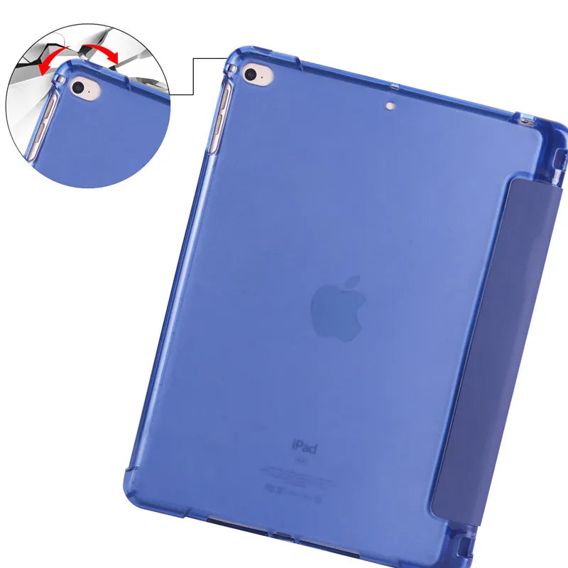 For iPad 9th 10th Generation Case With Pen Holder Trifold Smart Cover For iPad 10 2 10.2 9.7 iPad 9 10 8 7 6 5th Gen Air 11 4 5