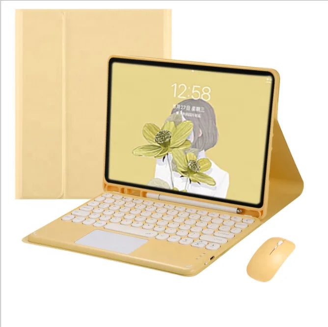 For iPad 10.2 2019 2020 9.7 2017 2018 5 6 7th 8th Generation Keyboard Mouse Case for iPad Air 1 2 3 4 10.9 Pro 11 10.5 9.7 Cover