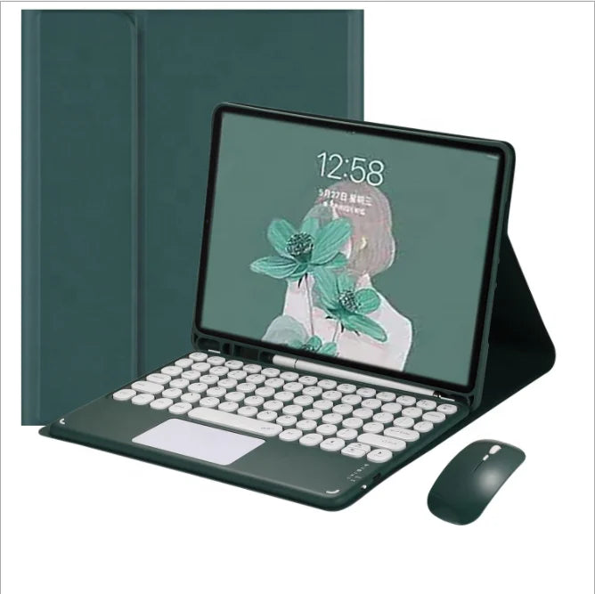For iPad 10.2 2019 2020 9.7 2017 2018 5 6 7th 8th Generation Keyboard Mouse Case for iPad Air 1 2 3 4 10.9 Pro 11 10.5 9.7 Cover