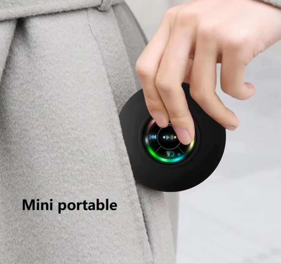 IPX4 Waterproof Portable for BT Woofer USB Rechargeable with Suction Cup Remote Control for Home Usage
