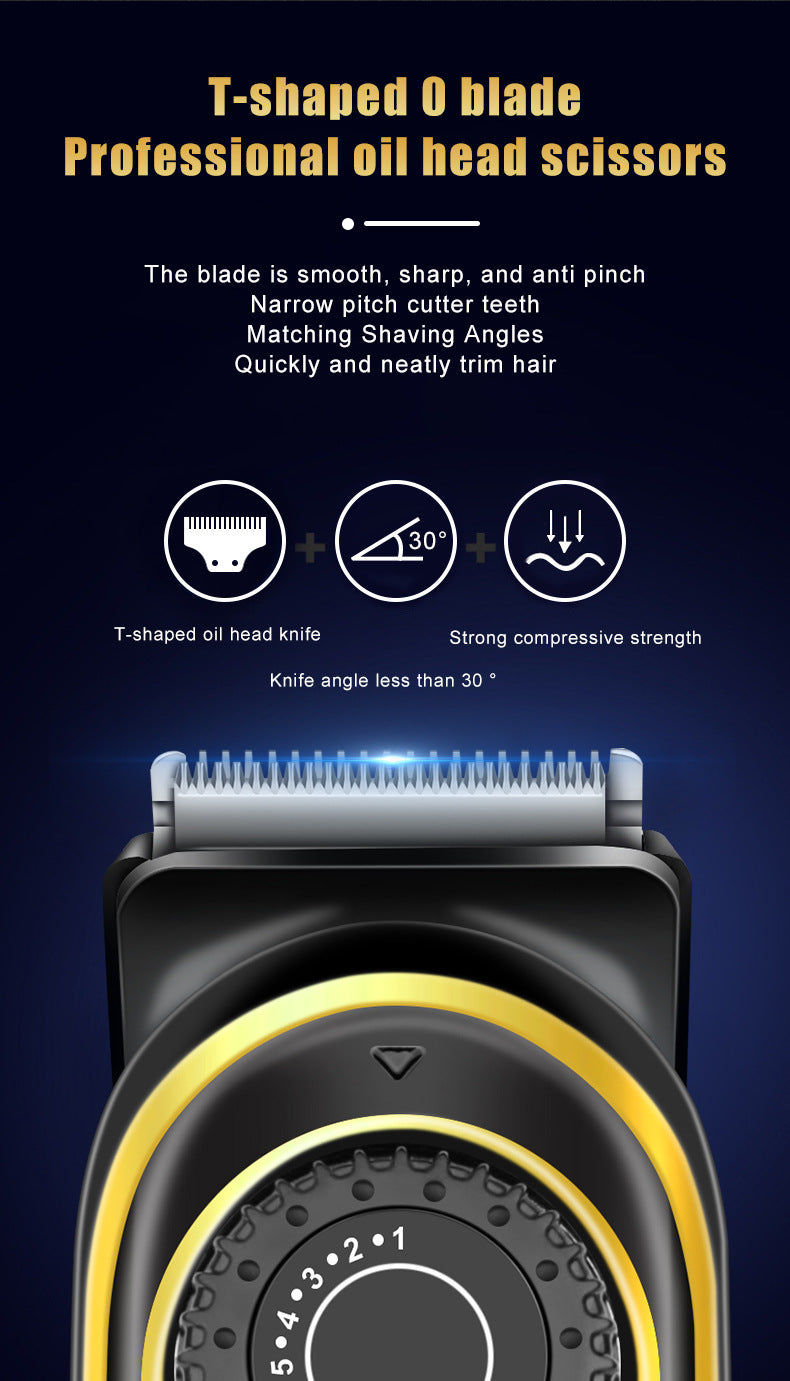 HIENA Electric Hair Clippers 10 Gear adjustable professional barber hair cutting machine Wet and Dry haircut Beard Trimmer Razor