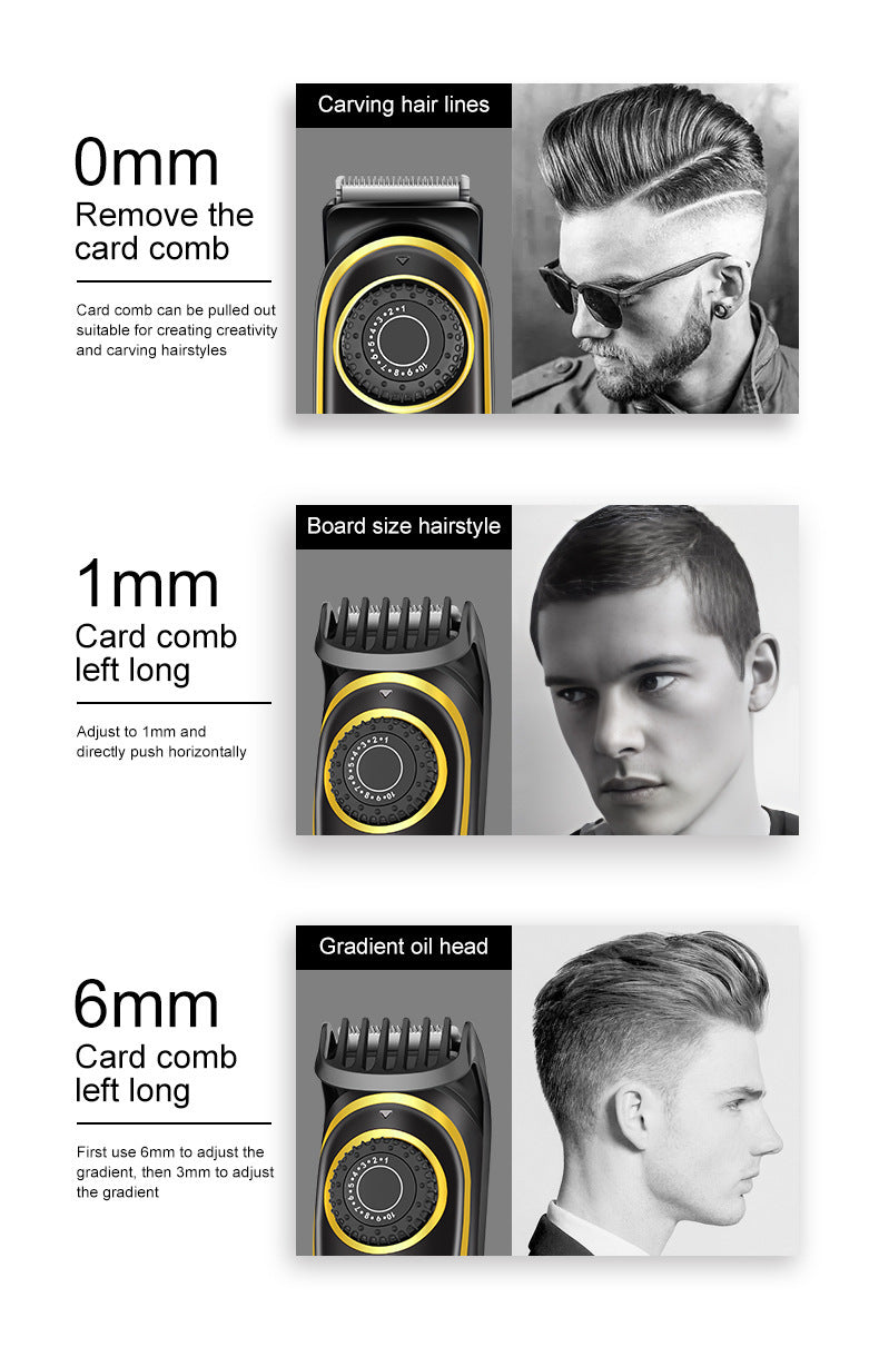HIENA Electric Hair Clippers 10 Gear adjustable professional barber hair cutting machine Wet and Dry haircut Beard Trimmer Razor