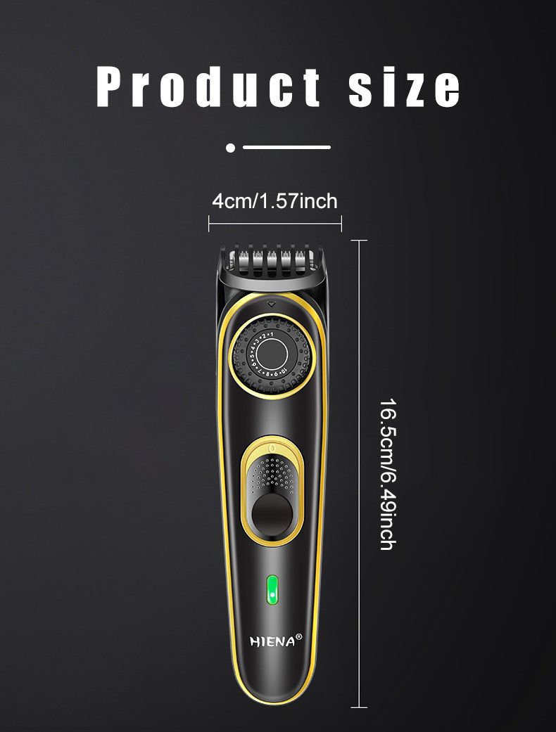 HIENA Electric Hair Clippers 10 Gear adjustable professional barber hair cutting machine Wet and Dry haircut Beard Trimmer Razor