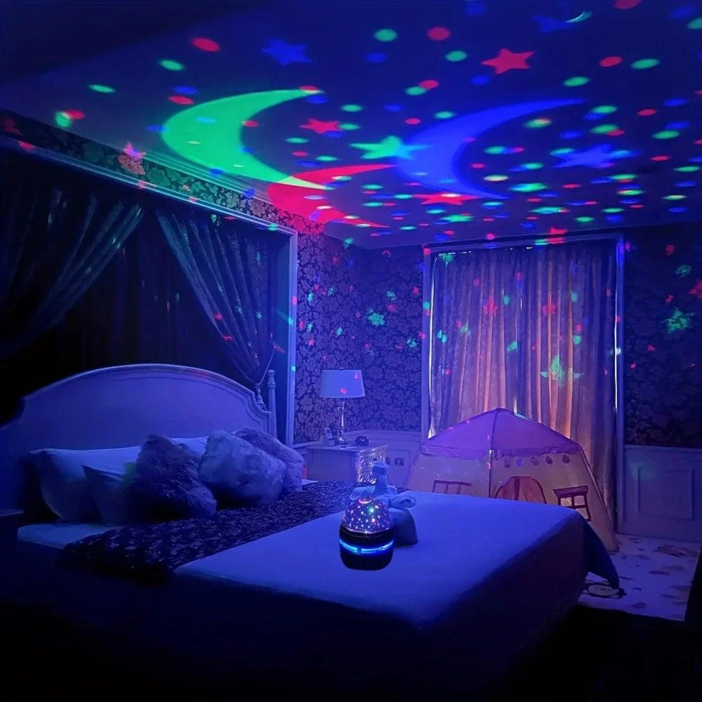 LED Starry Night Light Portable USB Table Lamp Projector Gaming Room Home Theater Ceiling Atmosphere Lamp For Bedroom Decoration