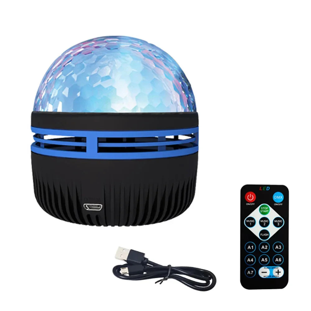 LED Night Lights Starry Sky LED Galaxy Projector USB Aurora Lamp 7-Mode Colorful Remote Control Room Party Decoration Kids Gifts