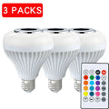 RGB Smart Bluetooth Speaker Music Bulb Colorful Stage Light Bulb With Remote Control E27  Led Dimmable Bulb For Home Party