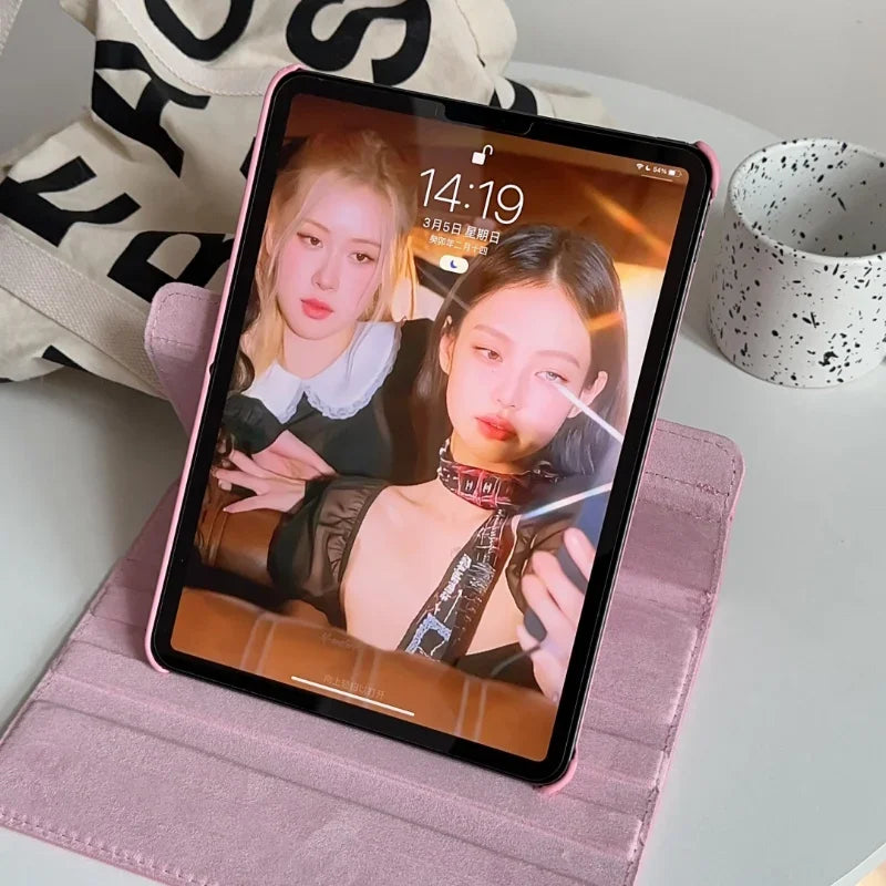 Case for iPad Pro 12.9 iPad Cover 2015/2017/2018/2020/2021/2022 360 Rotating Case iPad Pro 3rd 4th 5th Gen 11"inch Funda+Sticker