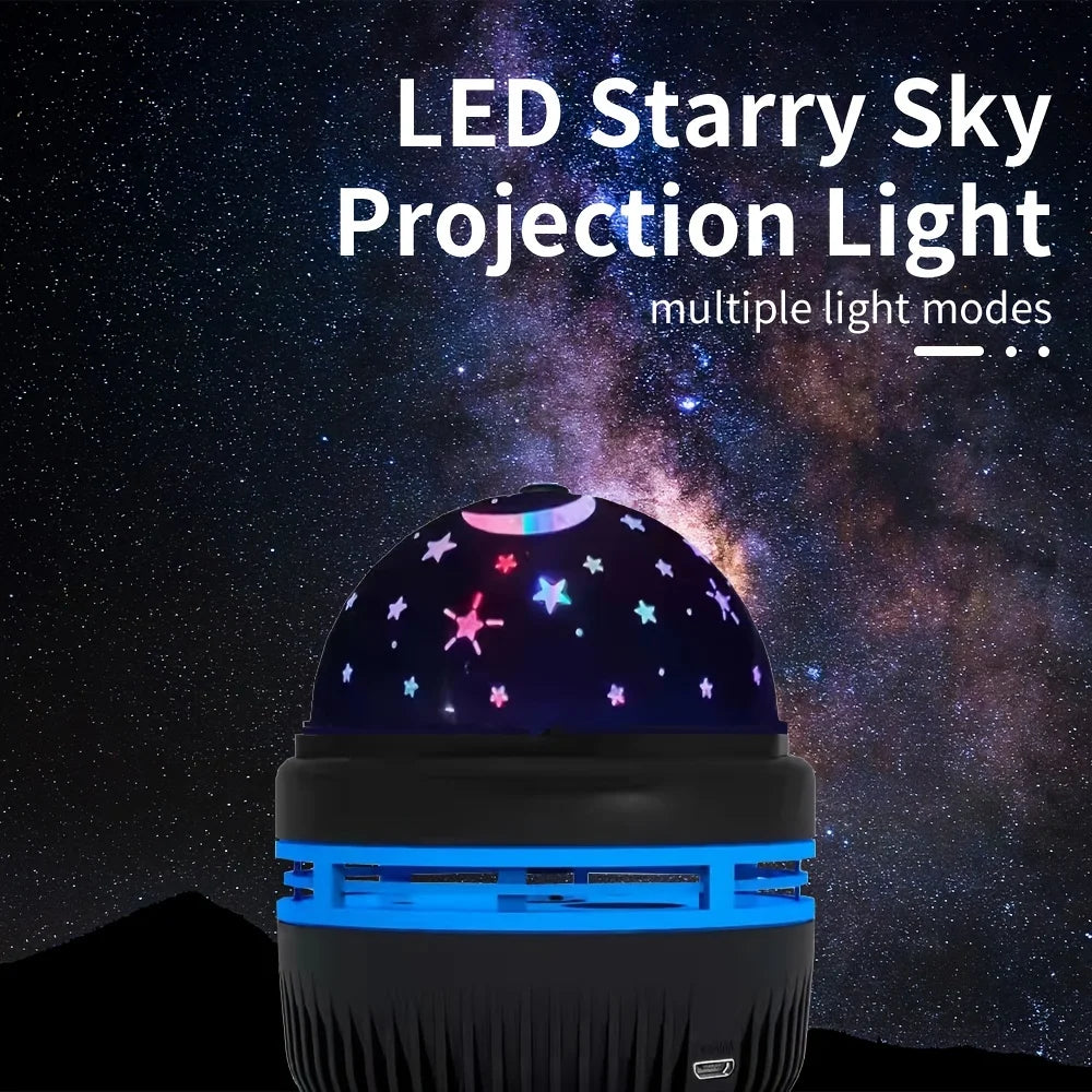 LED Night Lights Starry Sky LED Galaxy Projector USB Aurora Lamp 7-Mode Colorful Remote Control Room Party Decoration Kids Gifts