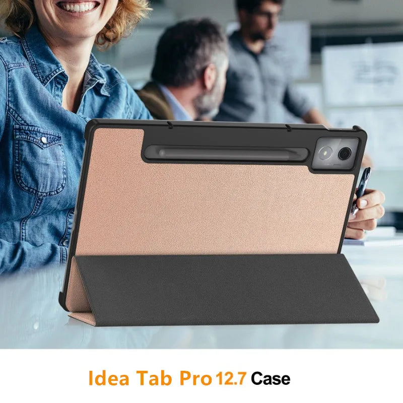 For Lenovo Idea Tab Pro 12.7 12 7 Inch 2025 Smart Case Magnetic Folding PU Leather Stand Funda TB375FC/TB373FU 12.7"Tablet Cover