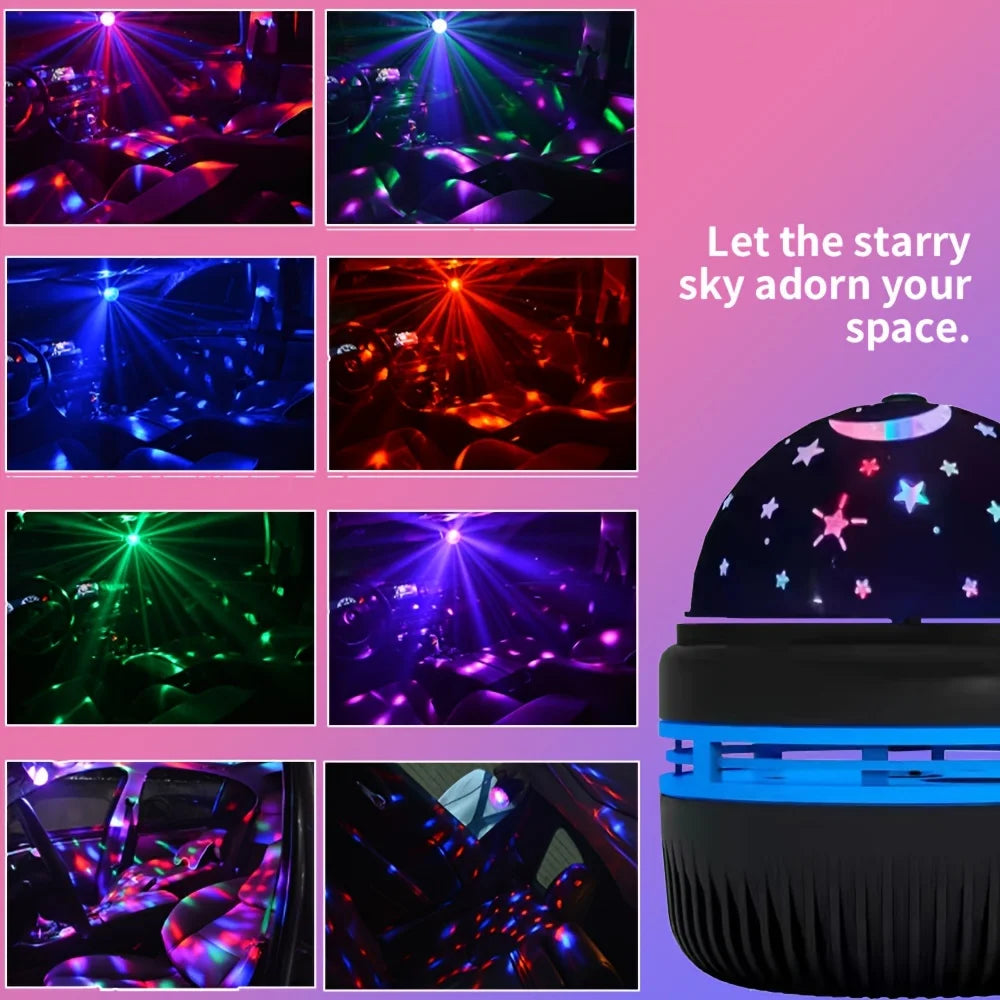 LED Night Lights Starry Sky LED Galaxy Projector USB Aurora Lamp 7-Mode Colorful Remote Control Room Party Decoration Kids Gifts