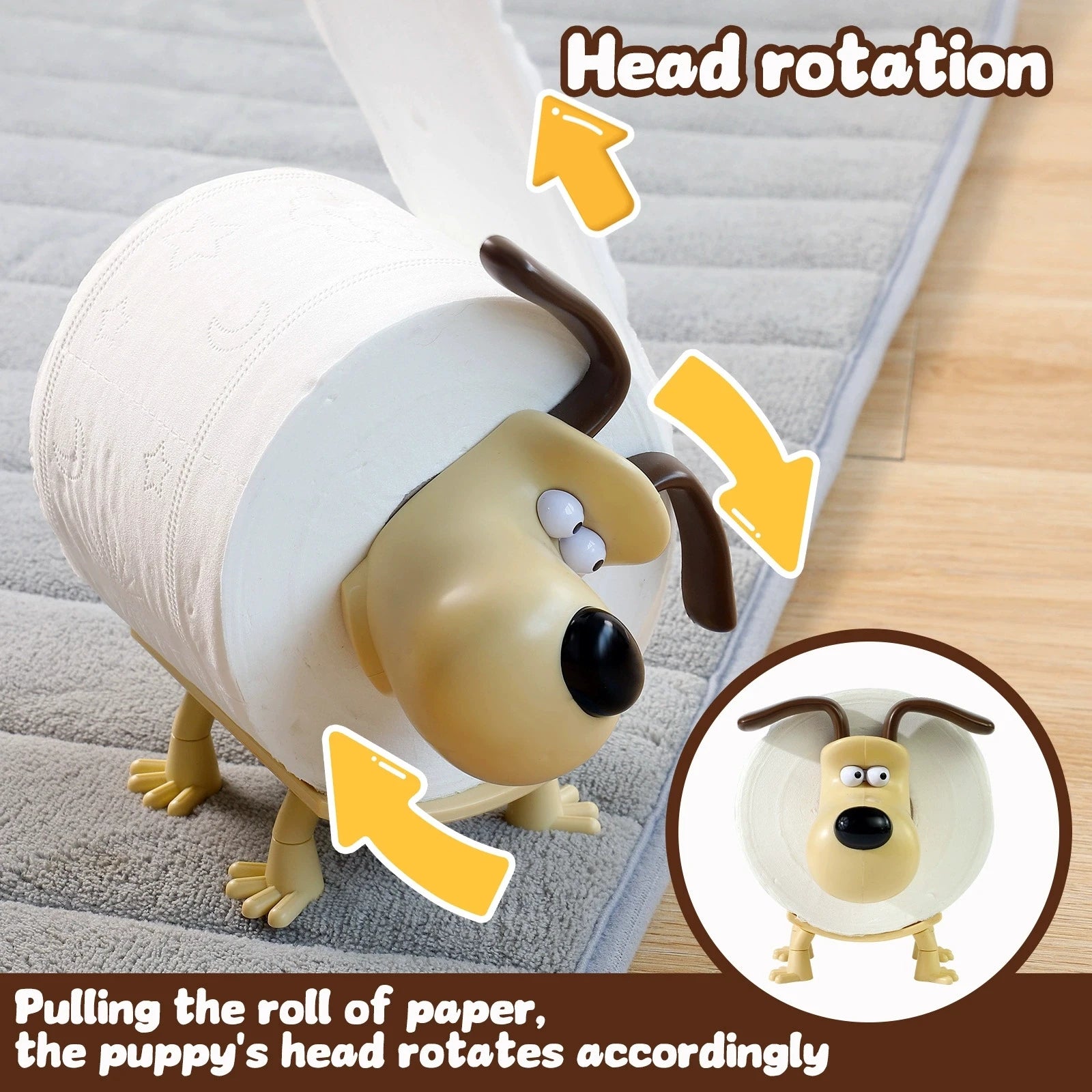 Cute Raccoon Dog Sheep Toilet Paper Holder Playful Bathroom Decor With Trash Can Lid Cover Unique Gift Idea Funny Home Accessory