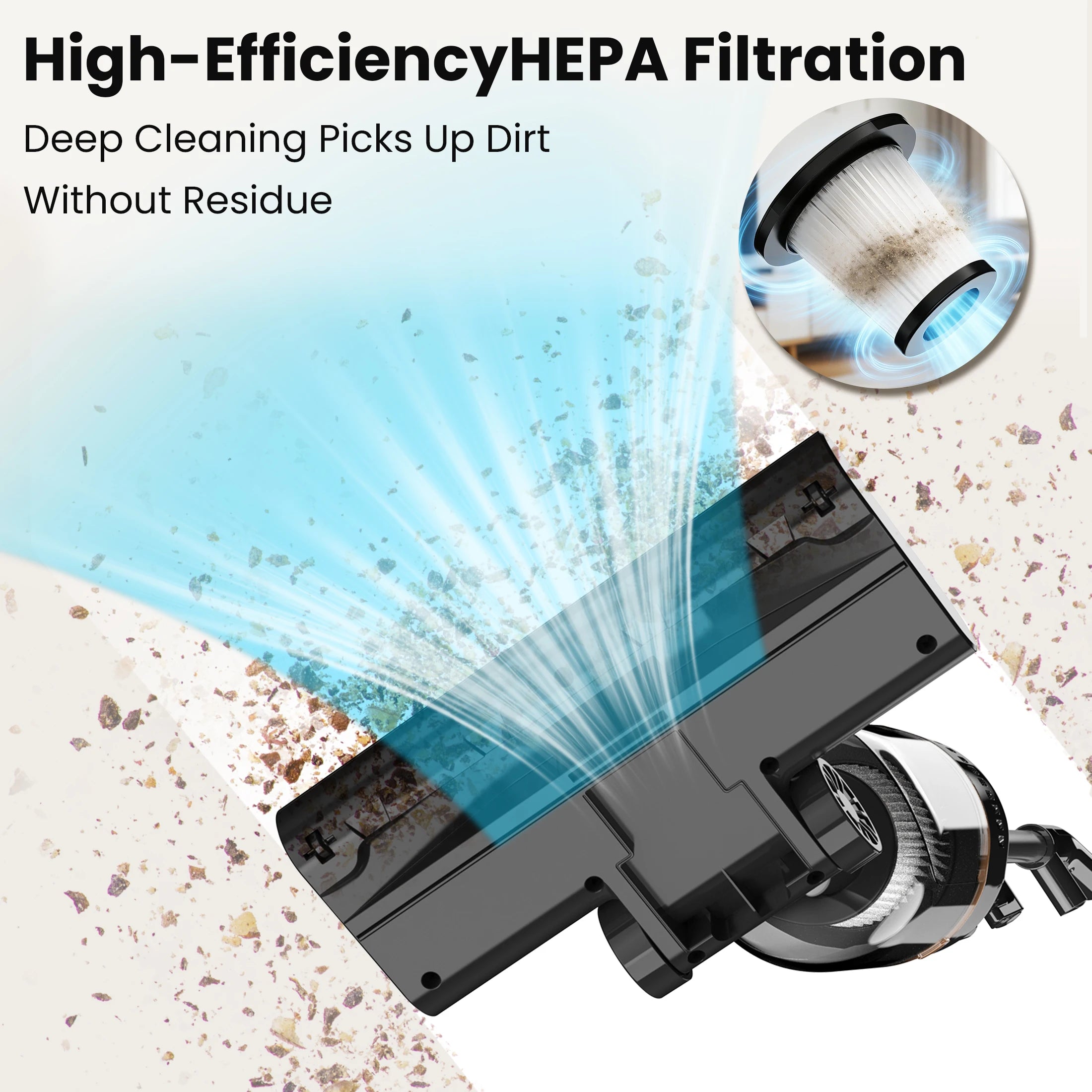 INSE R7 Corded Vacuum Cleaner, 20Kpa 600WPowerful Suction Handheld Stick Vacuum With 16Ft Cord, 2 in 1 Lightweight Vacuum Cleaner for Hard Floor Pet Hair