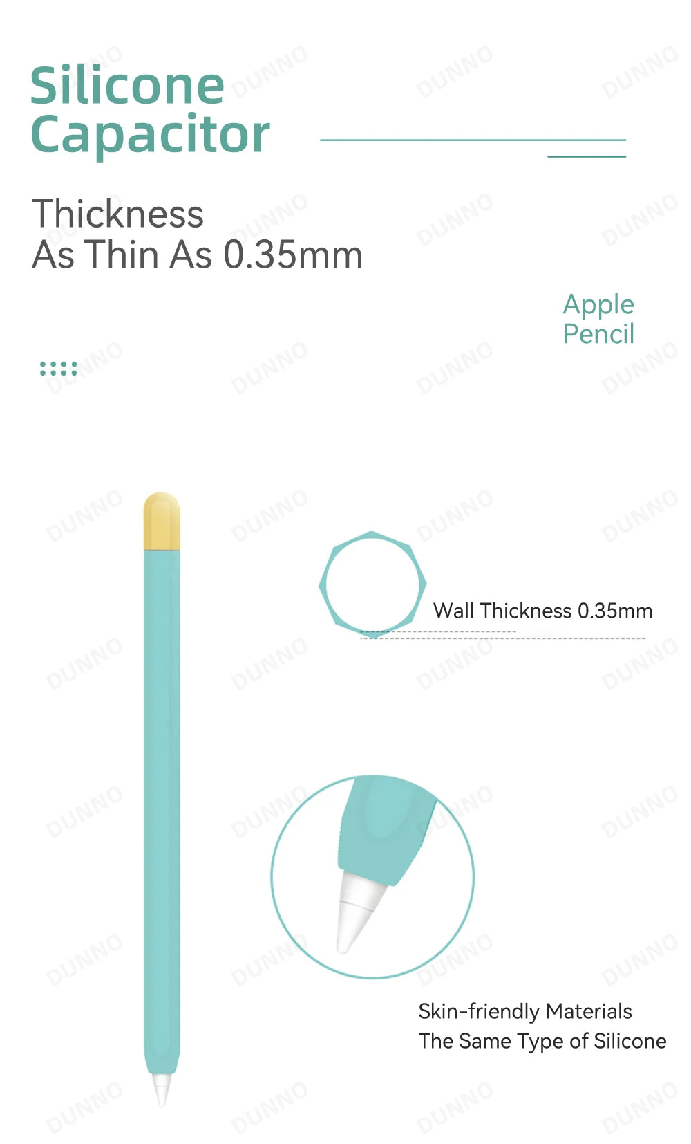 Pencil Case For Apple Pencil 1st 2nd Generation For iPad Apple Pencil Stylus Pen Protective Soft Silicone Cover