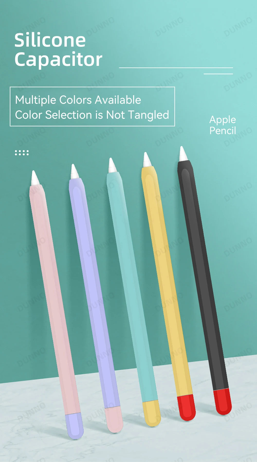Pencil Case For Apple Pencil 1st 2nd Generation For iPad Apple Pencil Stylus Pen Protective Soft Silicone Cover
