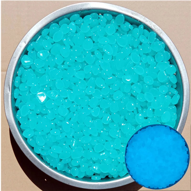 50Pcs Glow in the Dark Garden Pebbles For Sidewalk Garden Terrace Lawn Garden Patio Fish Tank Aquarium Decoration Glow Stone