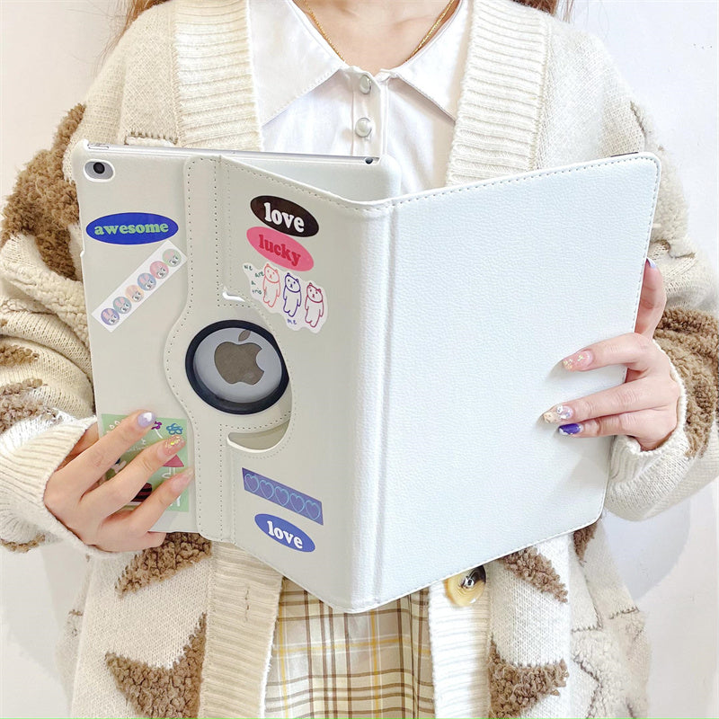 Case for iPad Pro 12.9 iPad Cover 2015/2017/2018/2020/2021/2022 360 Rotating Case iPad Pro 3rd 4th 5th Gen 11"inch Funda+Sticker