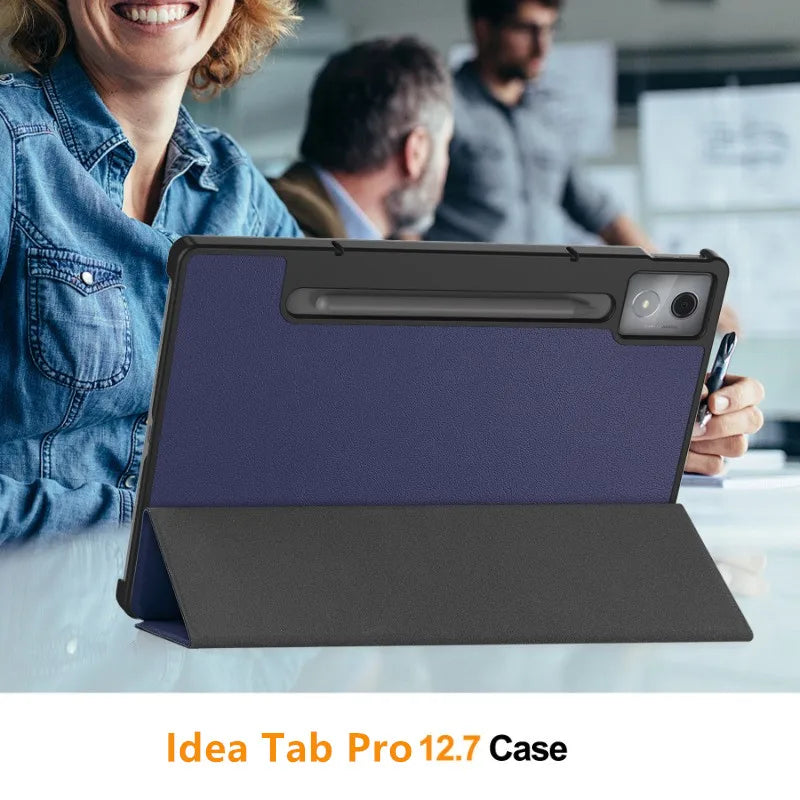 For Lenovo Idea Tab Pro 12.7 12 7 Inch 2025 Smart Case Magnetic Folding PU Leather Stand Funda TB375FC/TB373FU 12.7"Tablet Cover