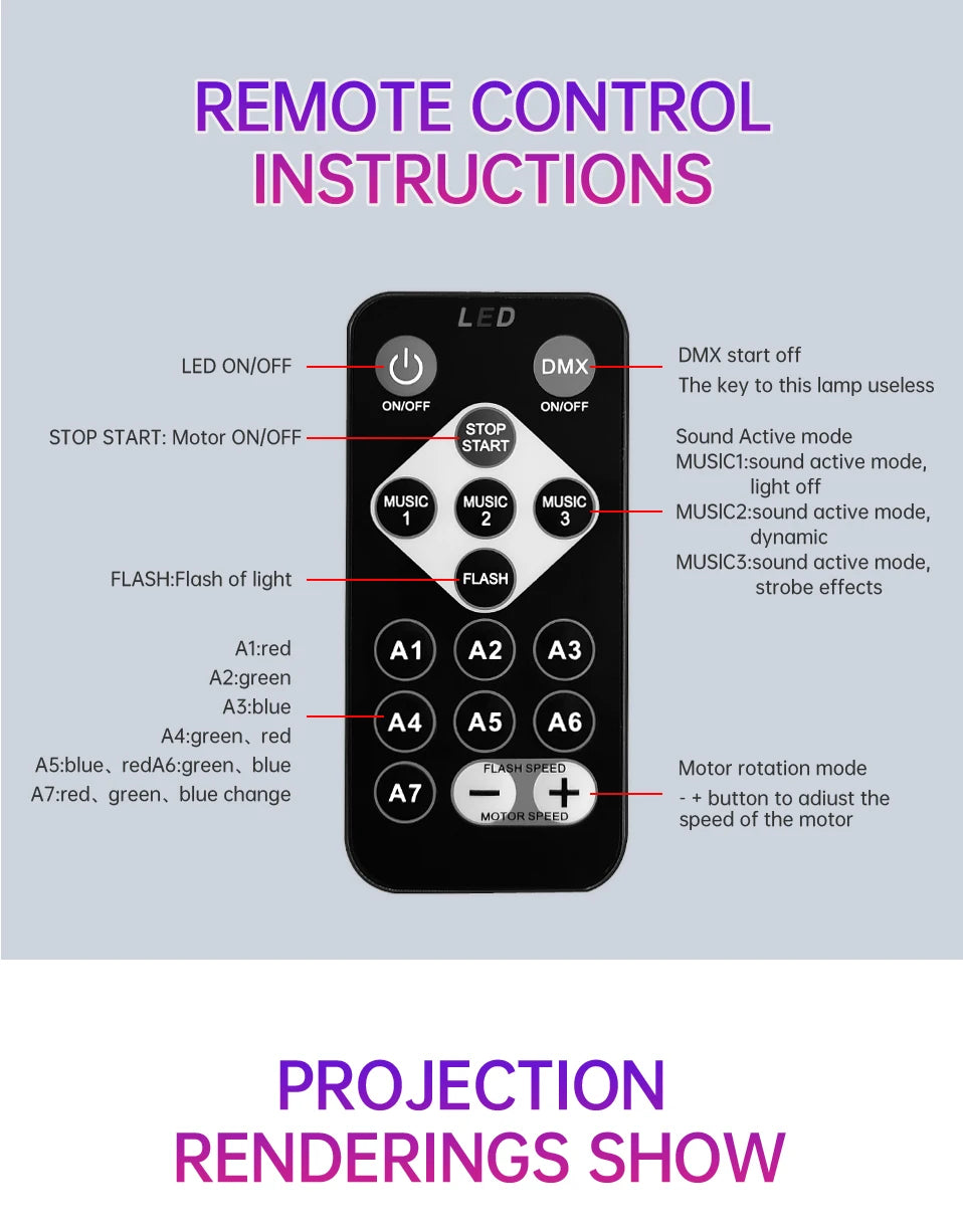 LED Night Lights Starry Sky LED Galaxy Projector USB Aurora Lamp 7-Mode Colorful Remote Control Room Party Decoration Kids Gifts