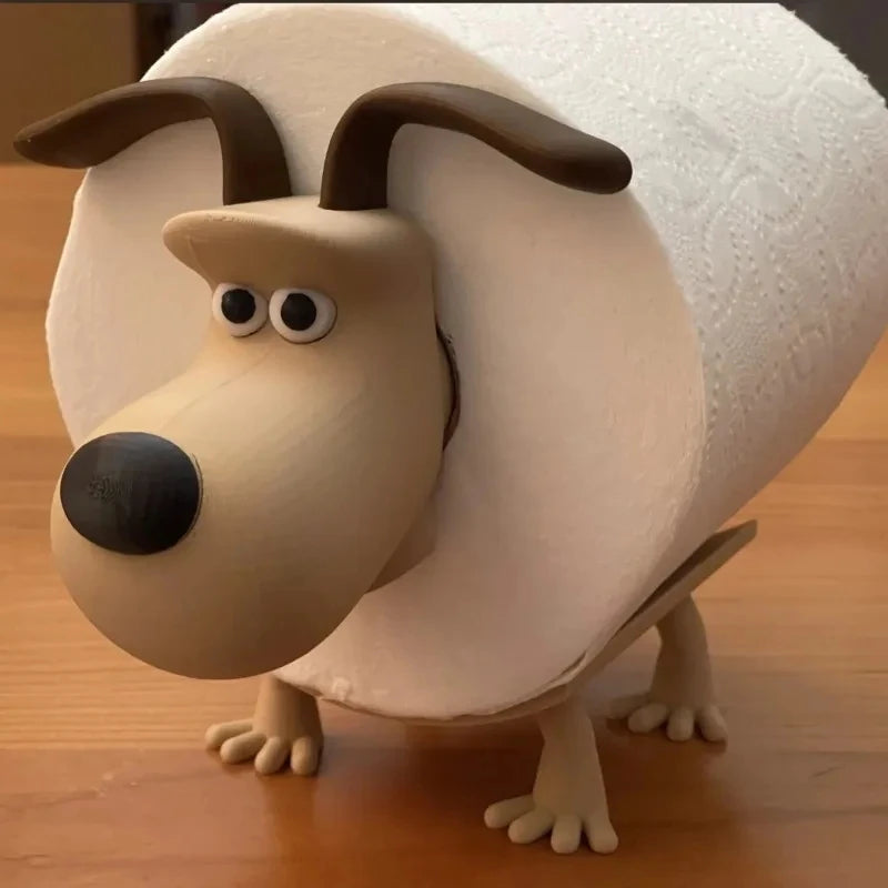 Cute Raccoon Dog Sheep Toilet Paper Holder Playful Bathroom Decor With Trash Can Lid Cover Unique Gift Idea Funny Home Accessory