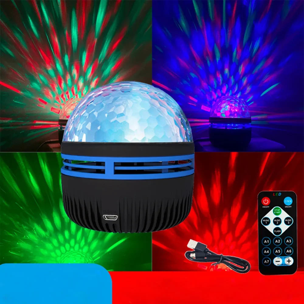 LED Night Lights Starry Sky LED Galaxy Projector USB Aurora Lamp 7-Mode Colorful Remote Control Room Party Decoration Kids Gifts