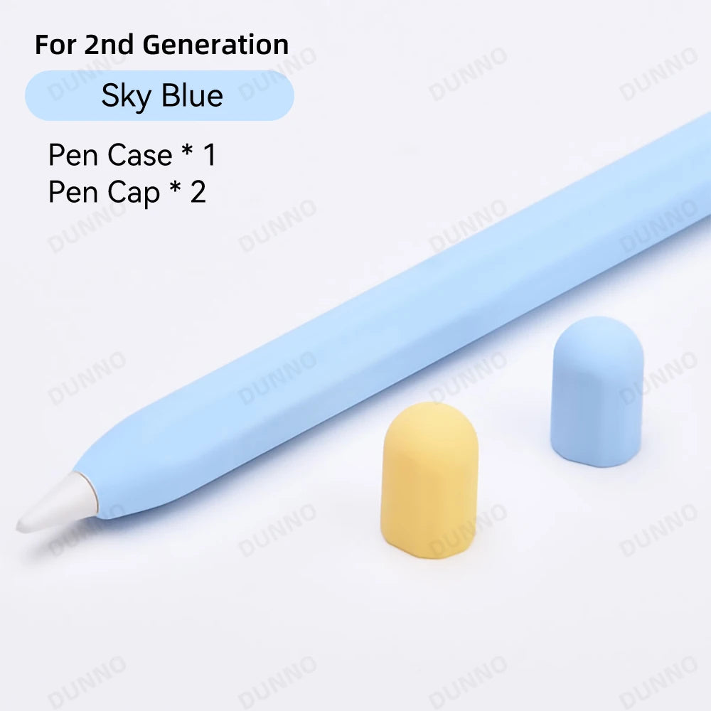 Pencil Case For Apple Pencil 1st 2nd Generation For iPad Apple Pencil Stylus Pen Protective Soft Silicone Cover