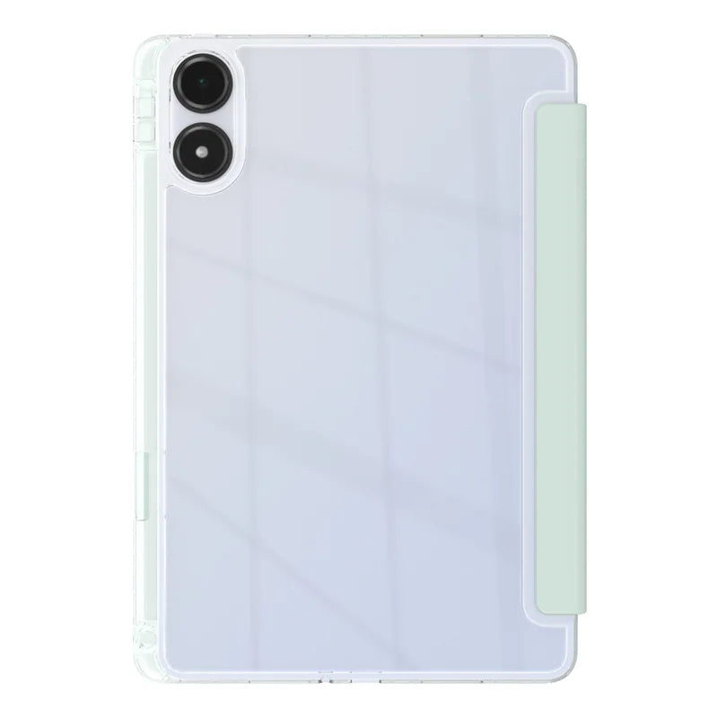 Clear Multi-Folding Tablet Cover For Redmi Pad Pro Case 12.1 with Pencil Holder Funda For Redmi Pad Pro Poco Pad 12 1 2024 Case