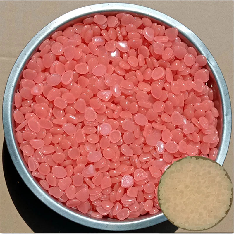 50Pcs Glow in the Dark Garden Pebbles For Sidewalk Garden Terrace Lawn Garden Patio Fish Tank Aquarium Decoration Glow Stone
