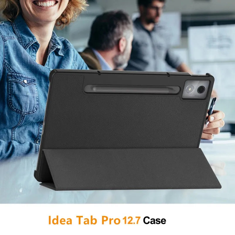For Lenovo Idea Tab Pro 12.7 12 7 Inch 2025 Smart Case Magnetic Folding PU Leather Stand Funda TB375FC/TB373FU 12.7"Tablet Cover