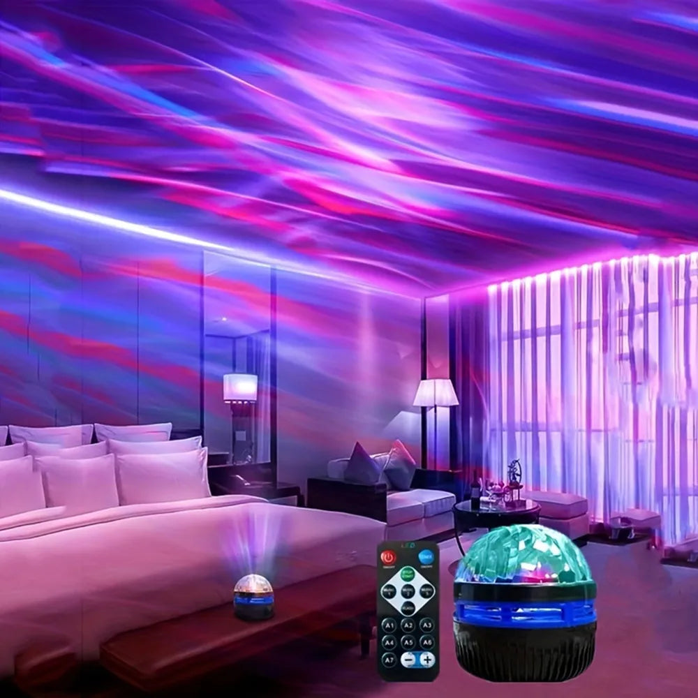 LED Night Lights Starry Sky LED Galaxy Projector USB Aurora Lamp 7-Mode Colorful Remote Control Room Party Decoration Kids Gifts