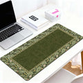 European Vintage Floral Mouse Pad-Non-Slip Bottom, Dust-proof, Smooth Surface Table Protector for Home Office Gaming, Study Desk