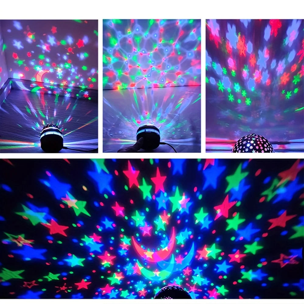 LED Night Lights Starry Sky LED Galaxy Projector USB Aurora Lamp 7-Mode Colorful Remote Control Room Party Decoration Kids Gifts