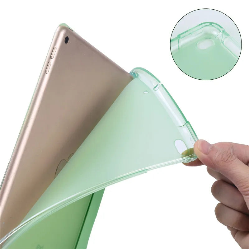 For iPad 9th 10th Generation Case With Pen Holder Trifold Smart Cover For iPad 10 2 10.2 9.7 iPad 9 10 8 7 6 5th Gen Air 11 4 5