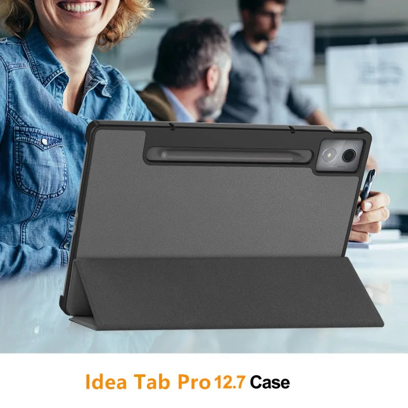For Lenovo Idea Tab Pro 12.7 12 7 Inch 2025 Smart Case Magnetic Folding PU Leather Stand Funda TB375FC/TB373FU 12.7"Tablet Cover