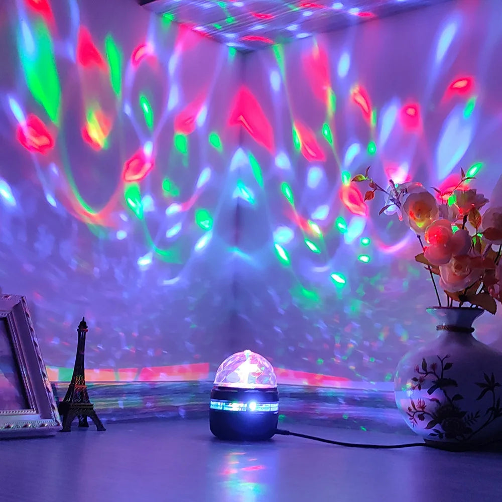 LED Night Lights Starry Sky LED Galaxy Projector USB Aurora Lamp 7-Mode Colorful Remote Control Room Party Decoration Kids Gifts
