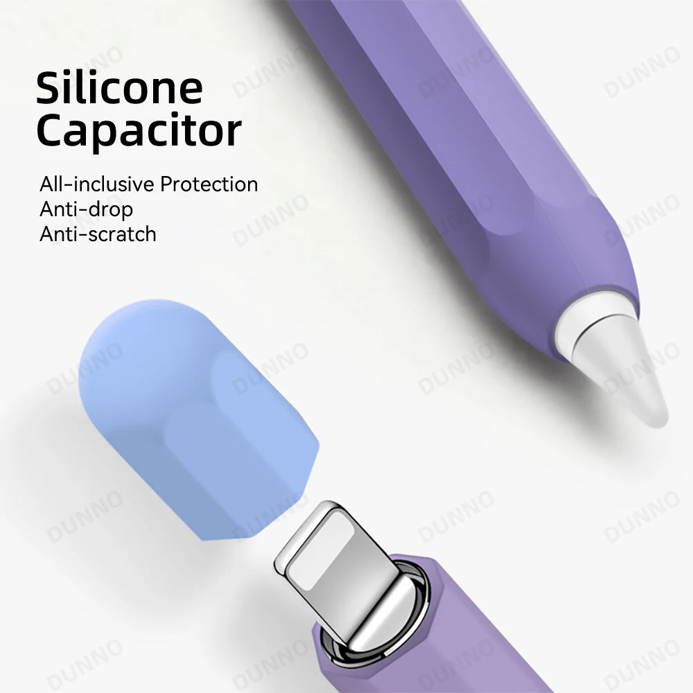 Pencil Case For Apple Pencil 1st 2nd Generation For iPad Apple Pencil Stylus Pen Protective Soft Silicone Cover