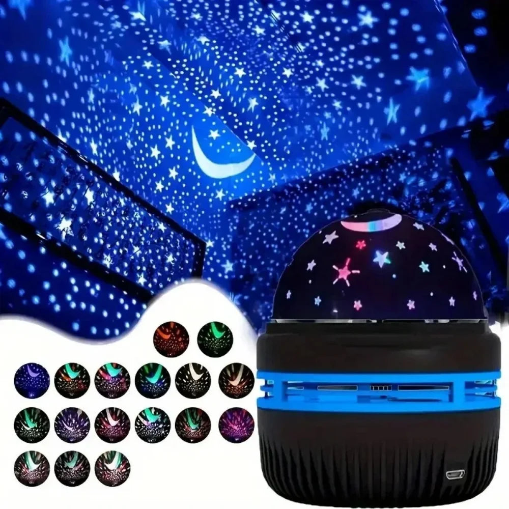 LED Starry Night Light Portable USB Table Lamp Projector Gaming Room Home Theater Ceiling Atmosphere Lamp For Bedroom Decoration
