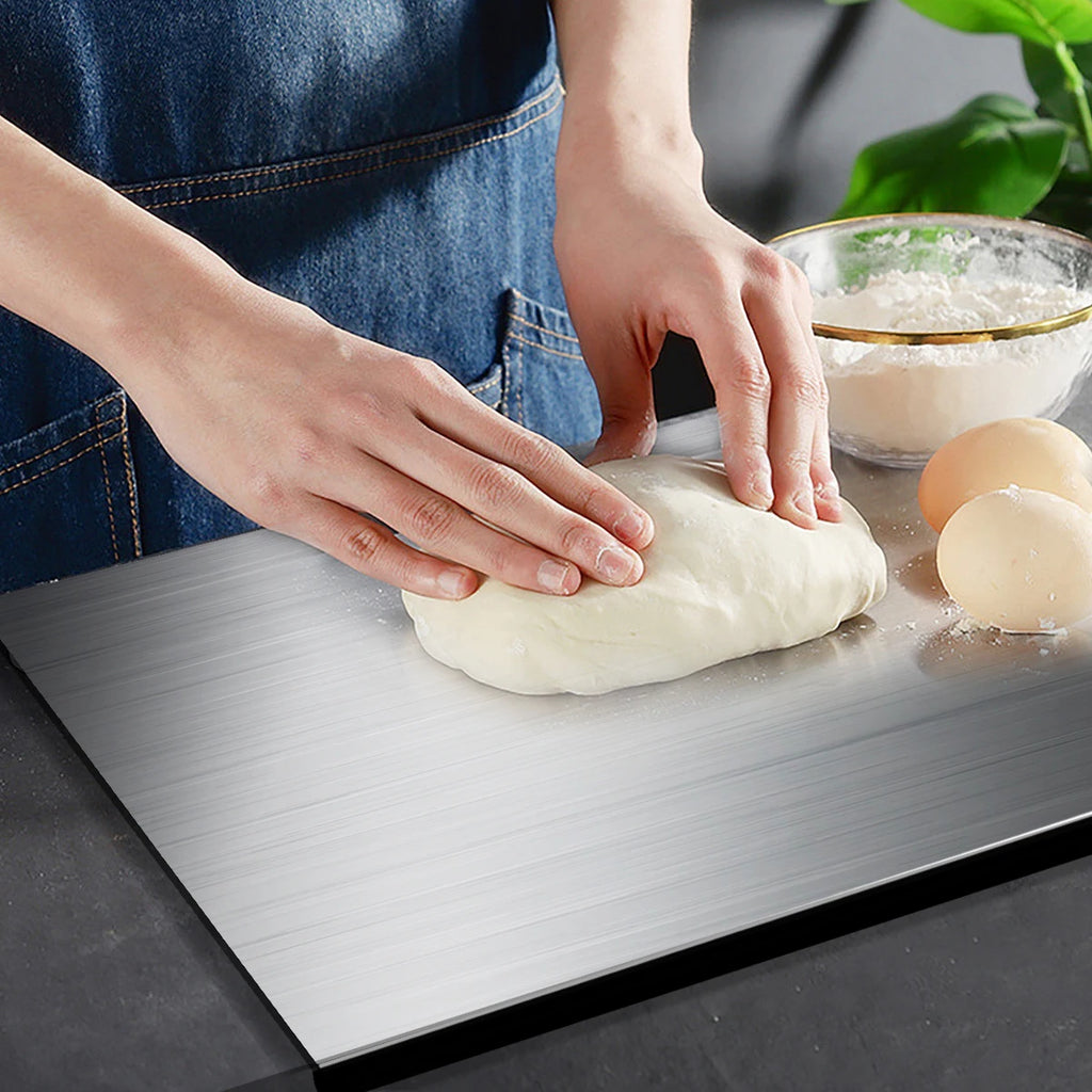 304 Stainless Steel Cutting Board Butcher Block Household Rolling Board Kitchen Supplies Food Preparation Meal Prep Tools