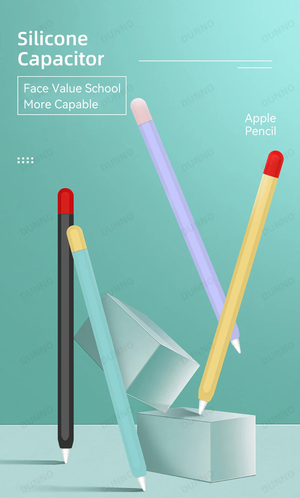 Pencil Case For Apple Pencil 1st 2nd Generation For iPad Apple Pencil Stylus Pen Protective Soft Silicone Cover
