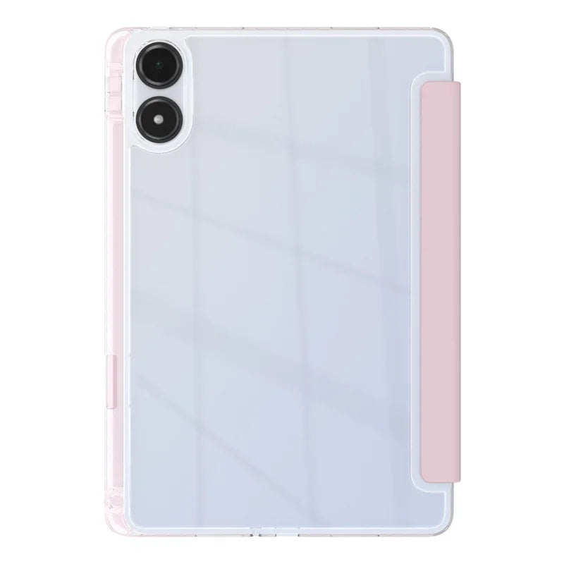 Clear Multi-Folding Tablet Cover For Redmi Pad Pro Case 12.1 with Pencil Holder Funda For Redmi Pad Pro Poco Pad 12 1 2024 Case