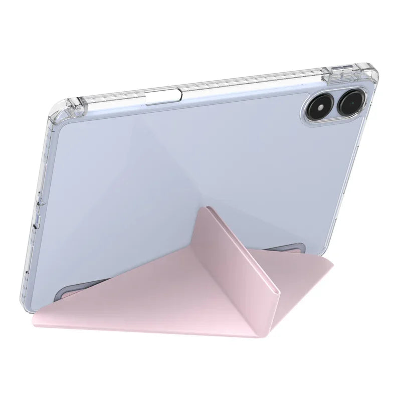 Clear Multi-Folding Tablet Cover For Redmi Pad Pro Case 12.1 with Pencil Holder Funda For Redmi Pad Pro Poco Pad 12 1 2024 Case