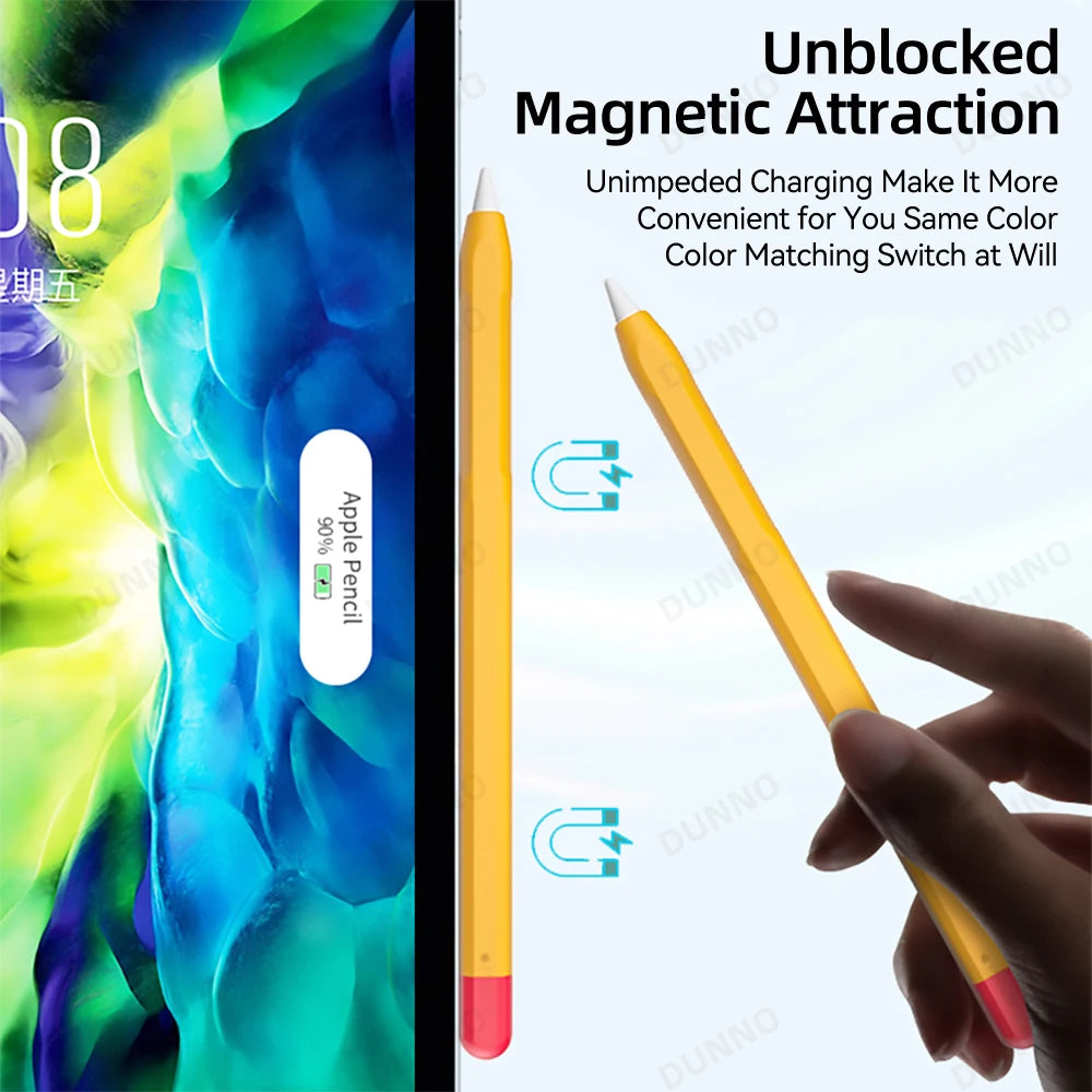 Pencil Case For Apple Pencil 1st 2nd Generation For iPad Apple Pencil Stylus Pen Protective Soft Silicone Cover
