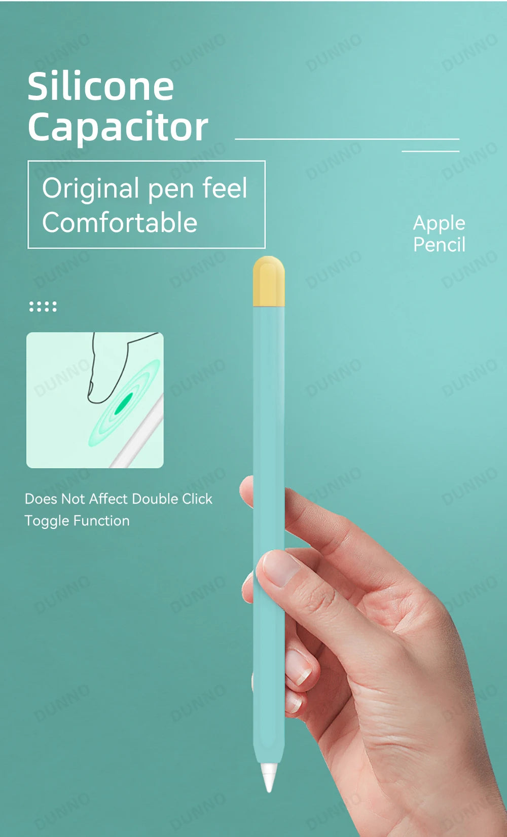 Pencil Case For Apple Pencil 1st 2nd Generation For iPad Apple Pencil Stylus Pen Protective Soft Silicone Cover