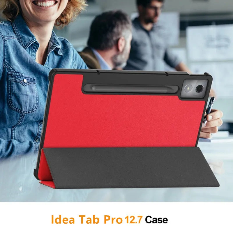 For Lenovo Idea Tab Pro 12.7 12 7 Inch 2025 Smart Case Magnetic Folding PU Leather Stand Funda TB375FC/TB373FU 12.7"Tablet Cover
